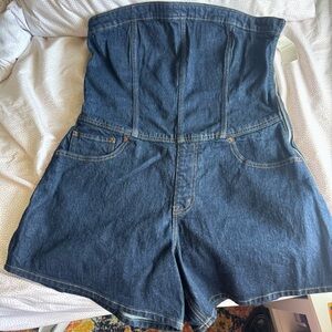 Abercrombie denim romper